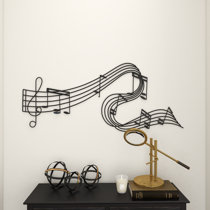 Metal Musical Notes Wavy Wall Decor, 49 cheapest